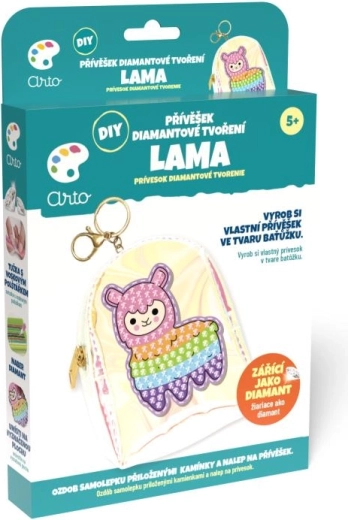 Arto diy llavero DIY con creación de diamantes – llama