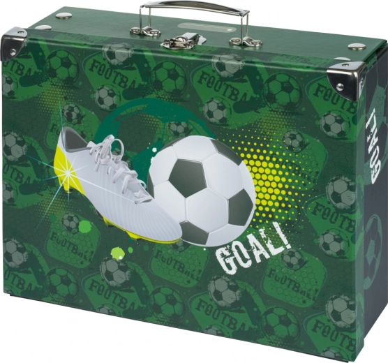 Maletín escolar plegable con motivo de fútbol BAAGL