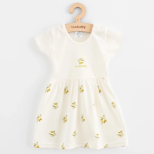 Vestido infantil de algodón orgánico de manga corta NEW BABY Olivy