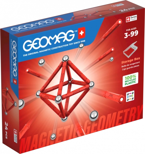 Geomag Set de construcción Geometría 24 piezas