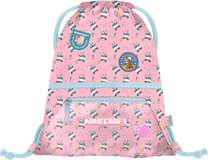 BAAGL bolsa saco con bolsillo Minecraft Panda