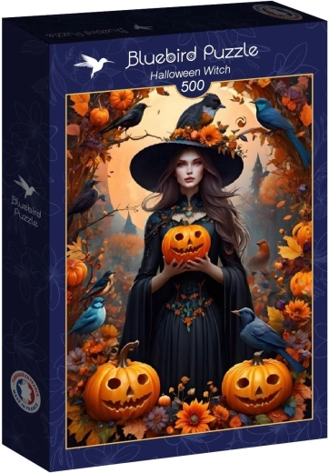 Puzzle Bluebird bruja de Halloween 500 piezas