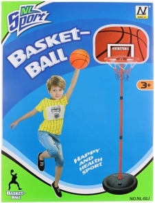 Canasta de baloncesto infantil 160 cm con balón y bomba