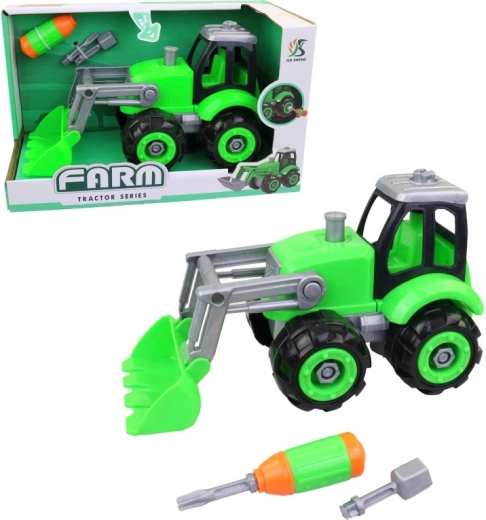 Excavadora desmontable con tornillos para niños