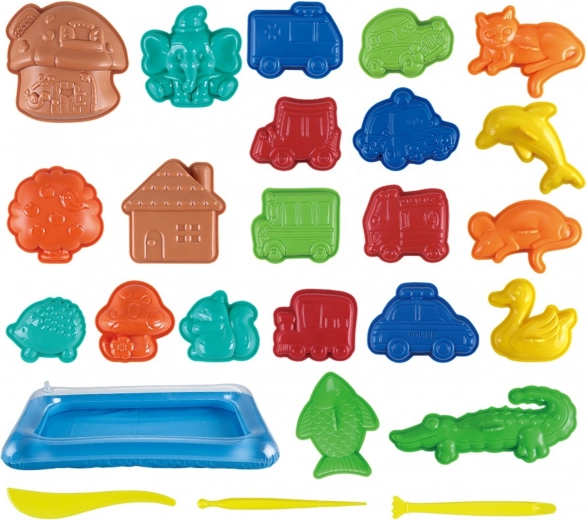 Amplio conjunto de moldes y herramientas