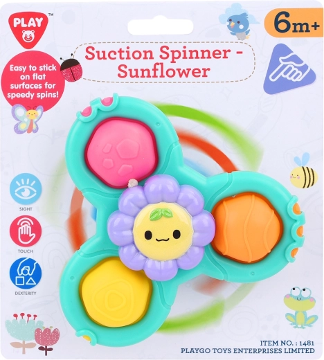 Spinner con ventosa Playgo girasol