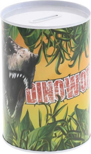 Hucha metálica dinosaurio 8 × 12 cm - 1 unidad