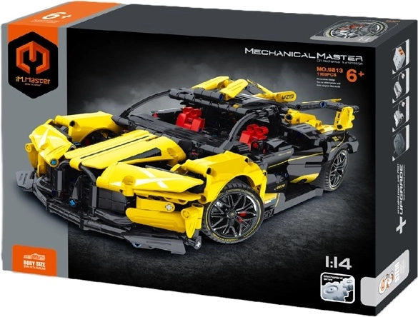 IM.Master coche de carreras 1:14 amarillo (set de construcción)
