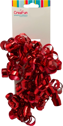 Lazo metálico rojo para regalo, 2 uds (6 mm)
