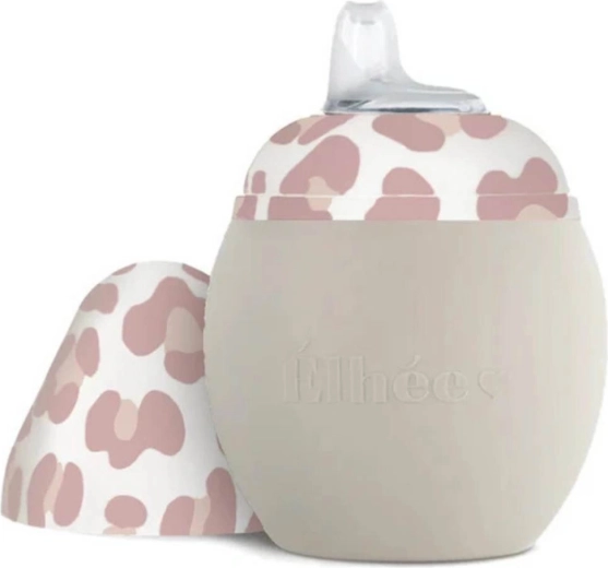 Élhée vaso de aprendizaje Bubble 240 ml sand/graouu pink
