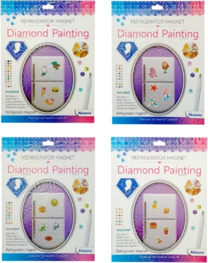 Kit creativo para hacer imanes con cristales de colores