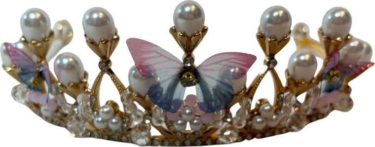 Diadema rosa Butterfly Crown para niñas