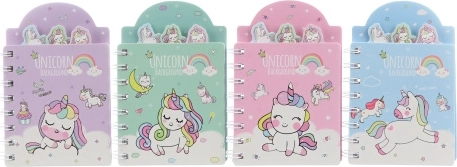 Cuaderno con unicornio