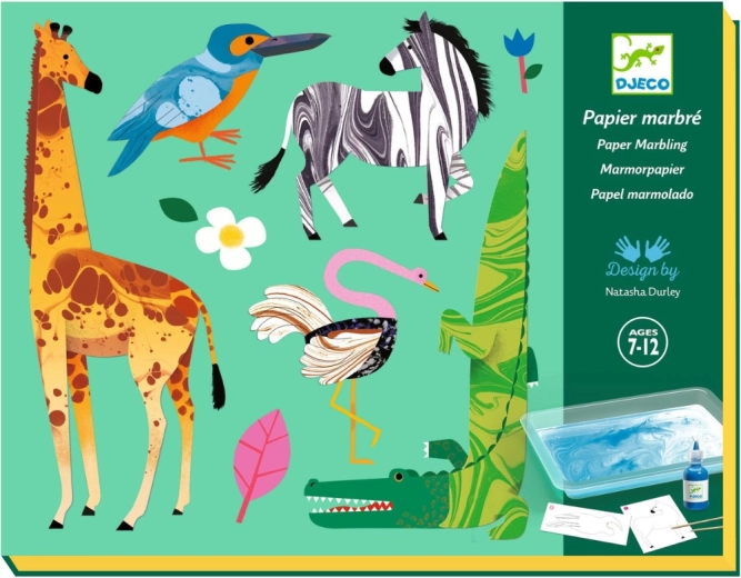 Set creativo para marmoleado DJECO – animales