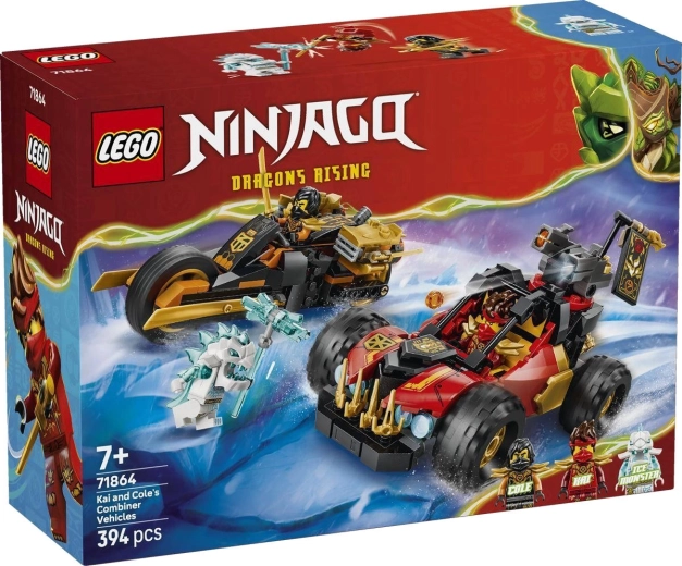 Vehículos combinables de Kai y Cole de LEGO NINJAGO