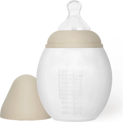 Biberón anticólicos para bebés Élhée 330 ml sand - 1 unidad