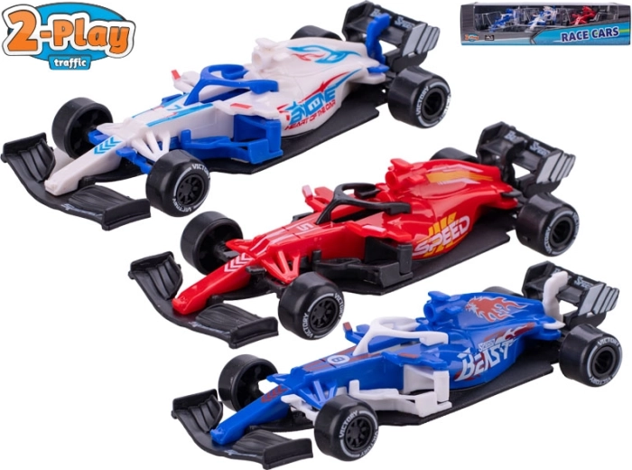 Juego de monoplazas metálicos 2-Play Traffic 12,5 cm – 3 piezas