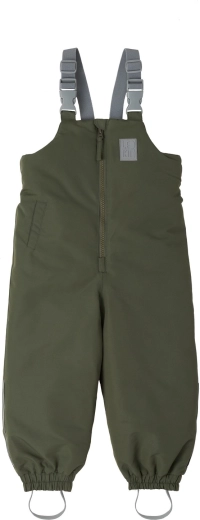 Pantalones de invierno Leokid con peto Color Block green scape talla 86 (18–24 meses)