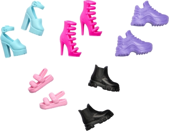 Cinco pares de zapatos para combinaciones infinitas