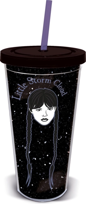 Taza moderna con pajita de 560 ml