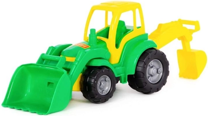 Tractor Šampión con pala y cucharón delanteros