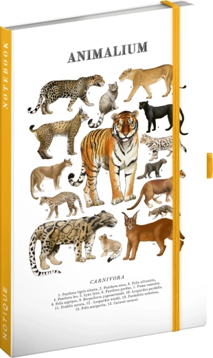 Notique Notes Animalium – felinos salvajes (cuaderno rayado) 13 × 21 cm