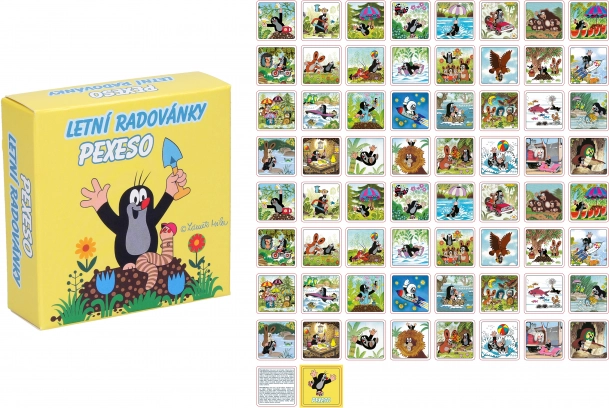 Memorama Krtek – juegos de verano en una cajita