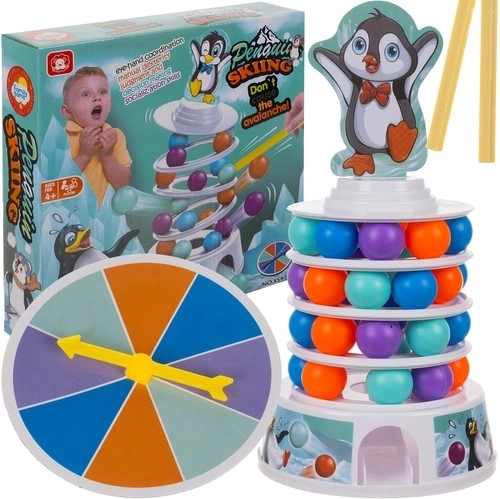 Juego familiar de habilidad Pingüino en la torre