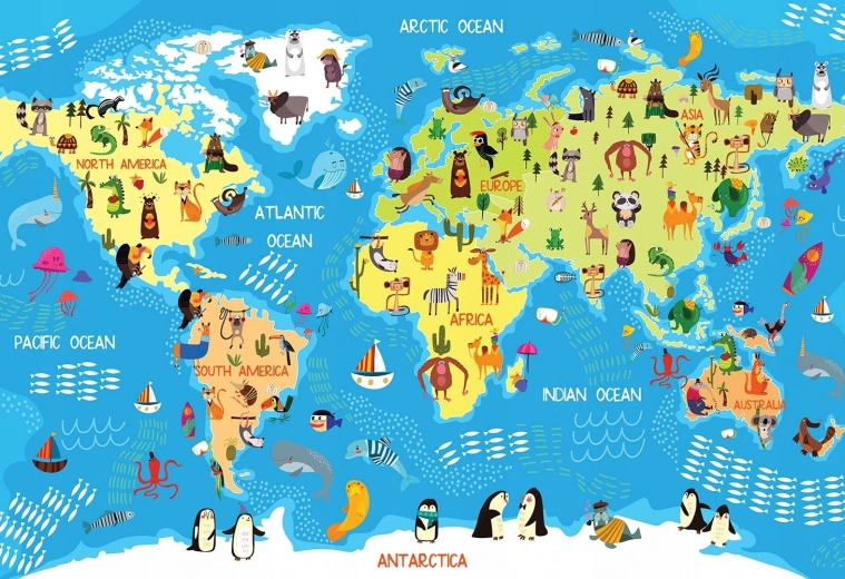 Puzzle Interdruk Mapa del mundo con 250 piezas