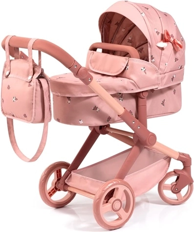 Cochecito combinado para muñecas Bayer Xeo en color rosa