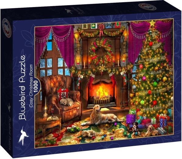 Puzzle Bluebird «Acogedora habitación navideña» 1000 piezas