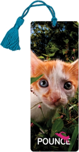 Marcapáginas 3D con motivo de gatito