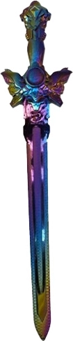 Espada infantil de fantasía con efecto arcoíris 58 cm - 1 pieza