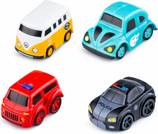 4 coches y un helicóptero incluidos