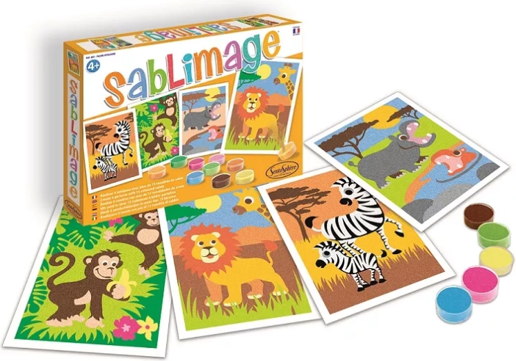 SentoSphere Sablimage mini cuadros de arena – Animales africanos