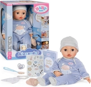 Muñeco interactivo BABY born Alexander 43 cm