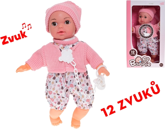 Muñeca interactiva de 30 cm con ojos parpadeantes y sonidos