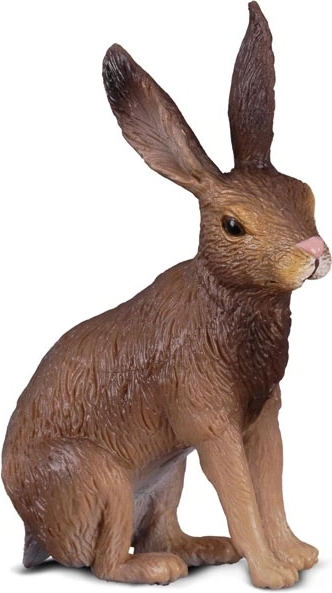 Figura de plástico de liebre europea