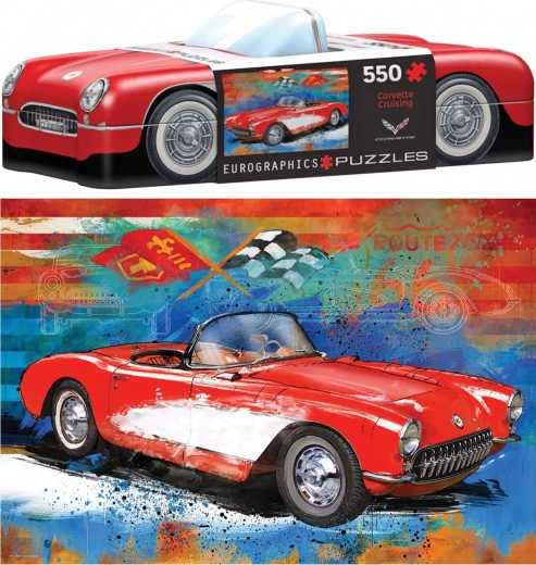 Puzzle en caja metálica Corvette 550 piezas