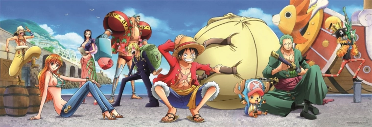 Puzle panorámico One Piece 1000 piezas