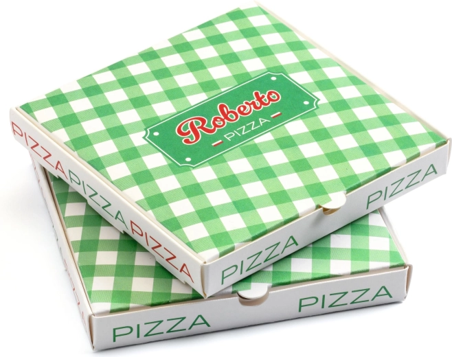 Experiencia de pizzería en una caja