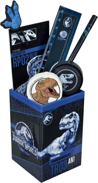Vaso con material de escritura JURASSIC WORLD
