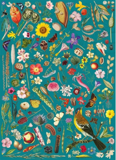 Puzzle Fantasía floral 1000 piezas