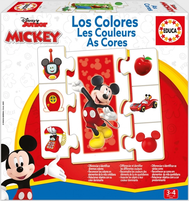 Educa puzzle Mickey y sus amigos – aprendemos los colores 6×7 piezas