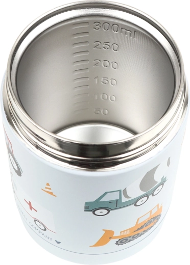 Interior de acero inoxidable con escala hasta 300 ml