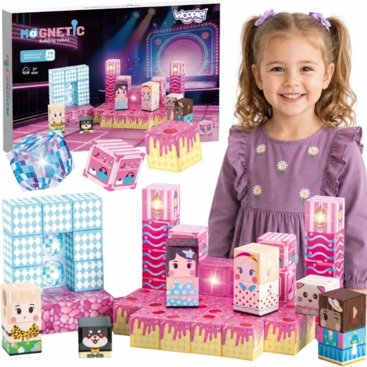 Woopie bloques de construcción magnéticos escena 59 piezas