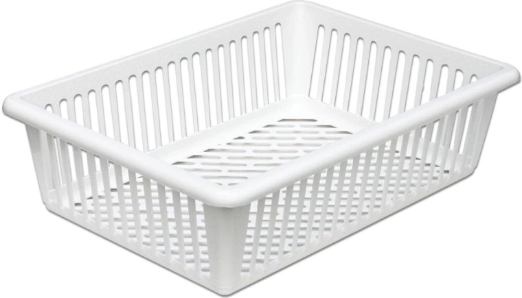 Cesta de almacenamiento de plástico HANDY 40 × 28 × 11 cm, mix de colores