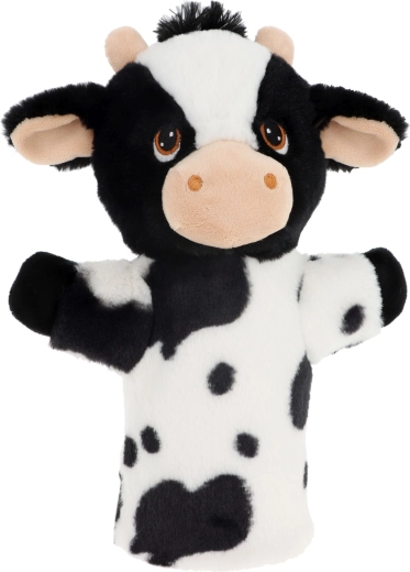 Keeleco Vaca - marioneta de mano de peluche ecológico 27 cm