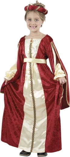 Disfraz infantil de reina 130–140 cm