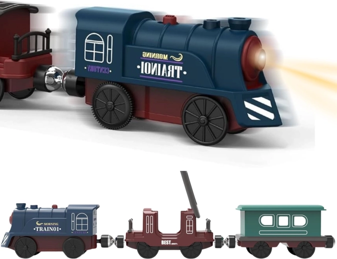 Movimiento automático y luz de la locomotora